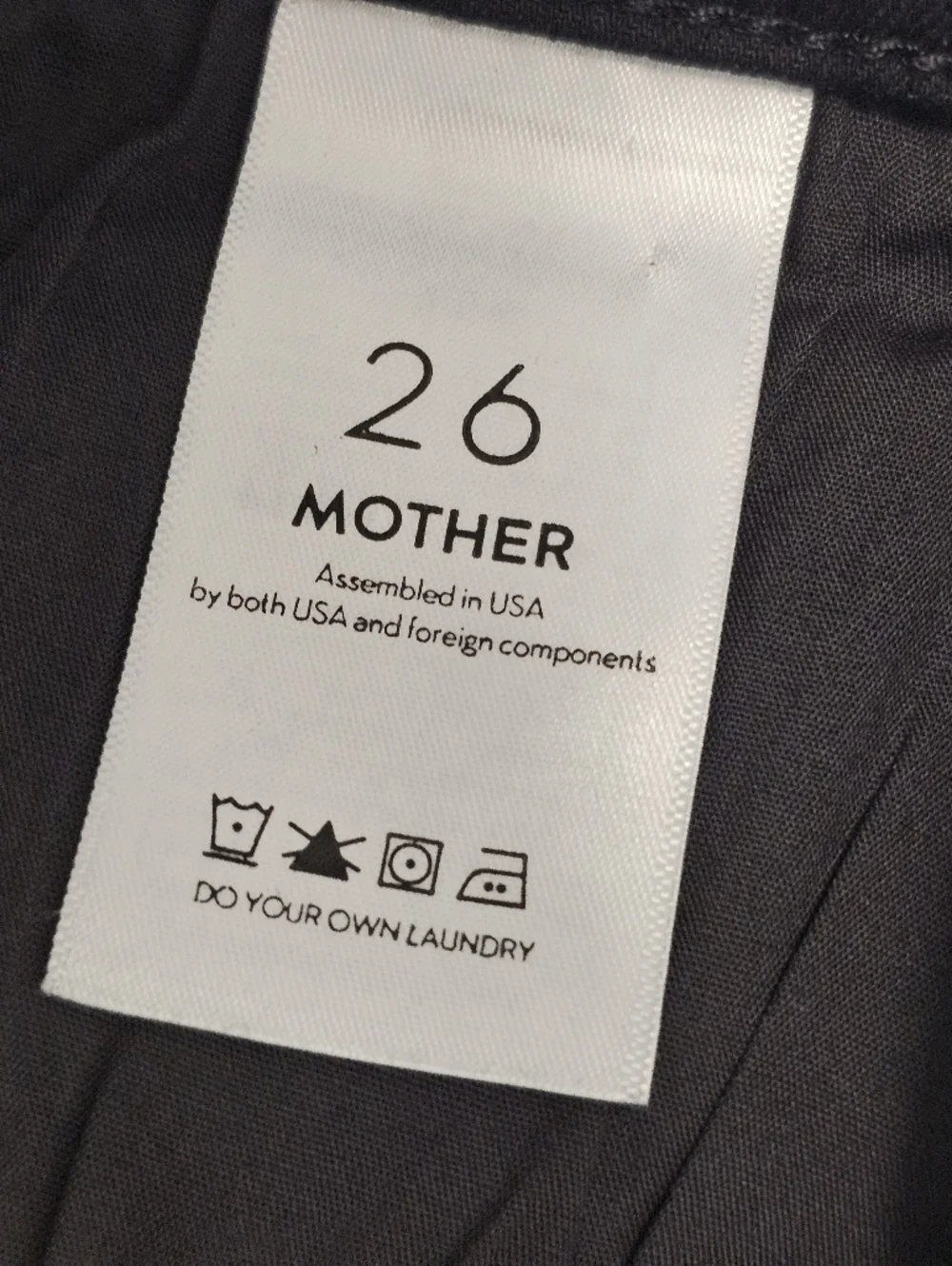 MOTHER The Charmer Cargo‎ High Rise Skinny Not Guilty Black Jeans 26 NWT